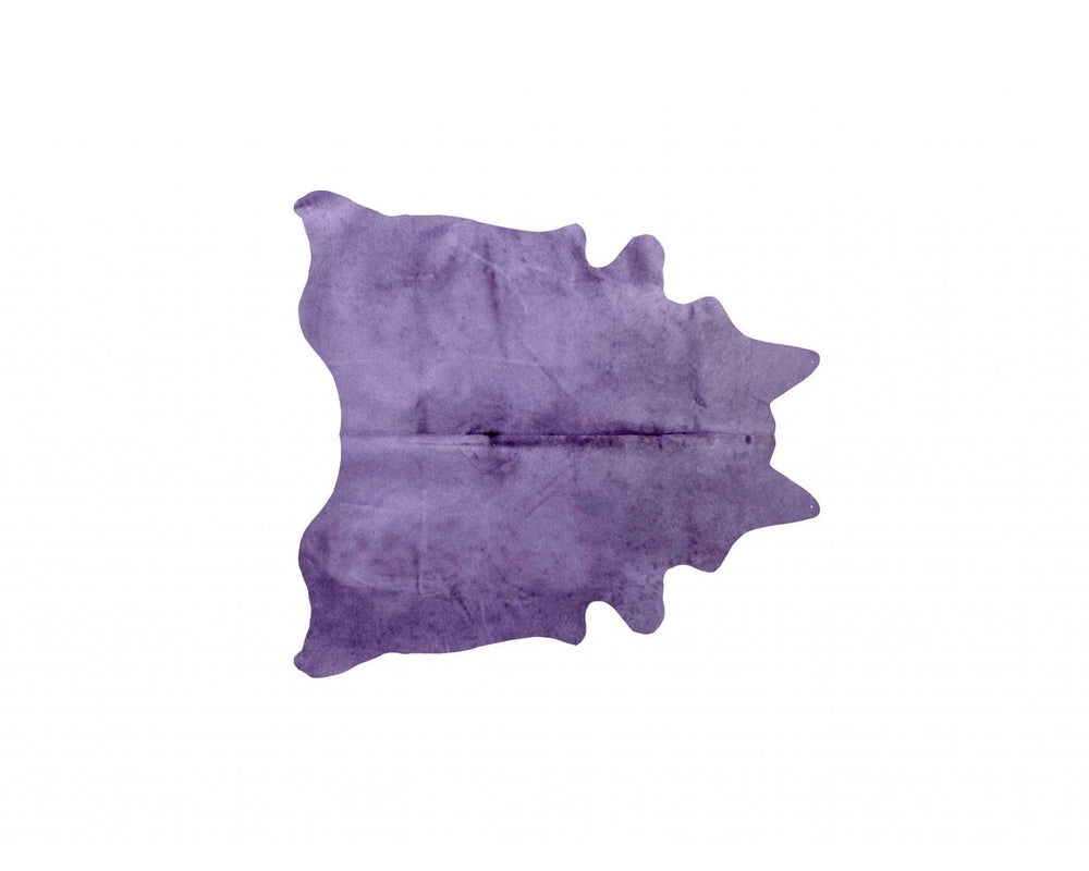 60" X 84" Purple Cowhide - Area Rug - Homeroots - Flyclothing LLC