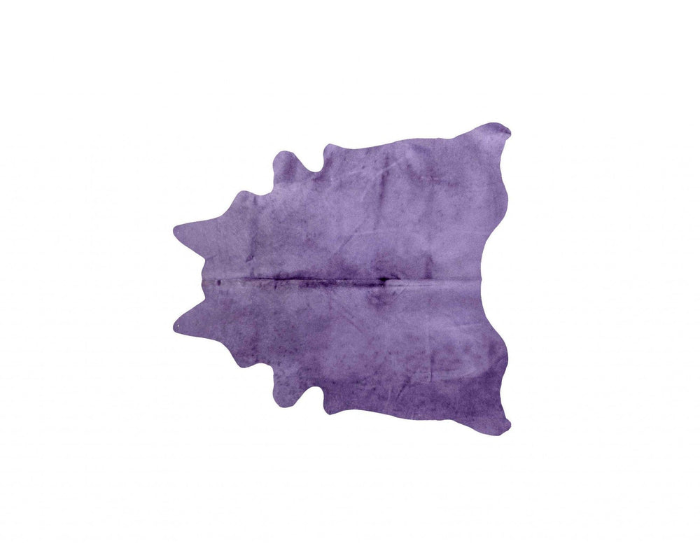 60" X 84" Purple Cowhide - Area Rug - Homeroots - Flyclothing LLC