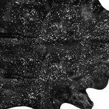 60" X 84" Black And Silver Cowhide - Area Rug - Homeroots - Flyclothing LLC