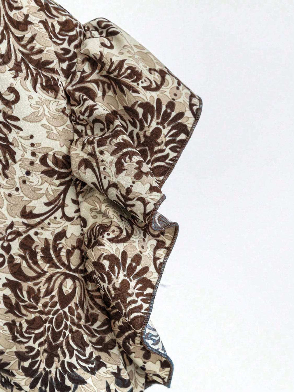 Printed Ruffled Cap Sleeve Top and Pants Set - Trendsi - Flyclothing LLC