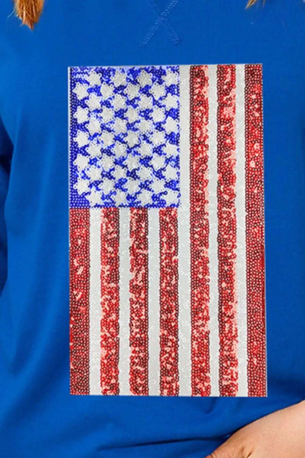 US Flag Round Neck Half Sleeve T-Shirt - Trendsi - Flyclothing LLC