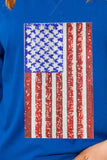 US Flag Round Neck Half Sleeve T-Shirt - Trendsi - Flyclothing LLC