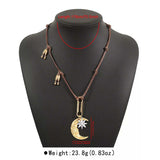 Moon & Sun Pendant Necklace - Trendsi - Flyclothing LLC