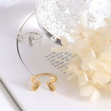 Titanium Steel Butterfly Open Ring - Trendsi - Flyclothing LLC