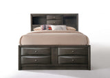 Gray Solid Wood Full Bed Frame - Homeroots - Flyclothing LLC