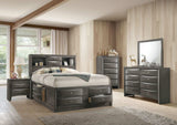 Gray Solid Wood Full Bed Frame - Homeroots - Flyclothing LLC