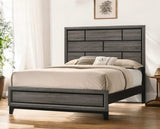 Gray Solid Wood Bed Frame - Homeroots - Flyclothing LLC
