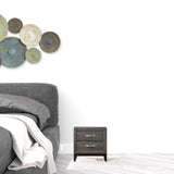 25" Gray Two Drawers Nightstand - Homeroots - Flyclothing LLC