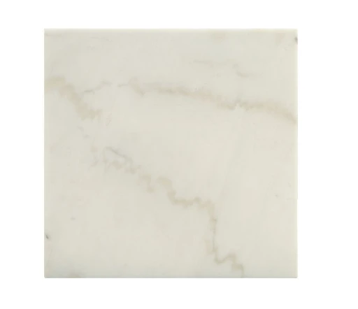 21" White Faux Marble End Table - Homeroots - Flyclothing LLC