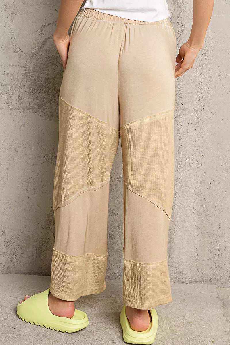 POL Elastic Waistband Wide Leg Pants with Drawstring - Trendsi - Flyclothing LLC