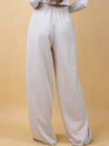Elastic Waist Wide Leg Pants - Trendsi - Flyclothing LLC