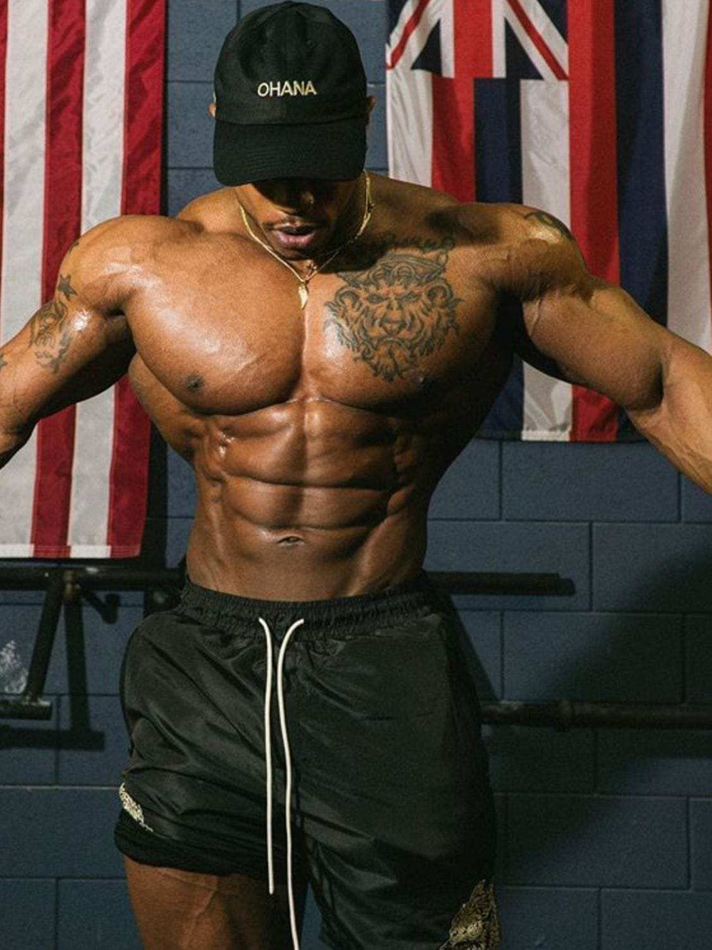 Men's Plus Size Drawstring Waist Shorts - Trendsi - Flyclothing LLC