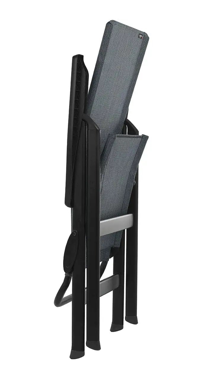 24" Gray and Black Steel Outdoor Arm Chair - Homeroots - Flyclothing LLC