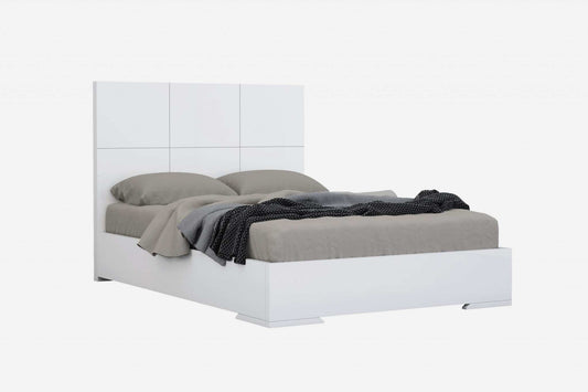 White Stainless Steel King Bed Frame - Homeroots - Flyclothing LLC