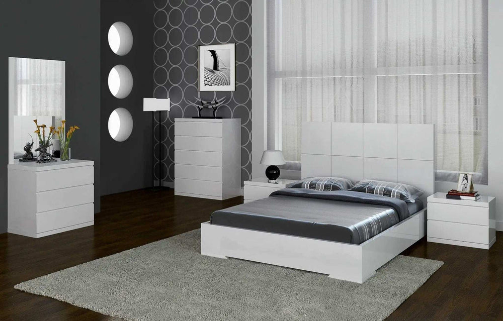 White Stainless Steel King Bed Frame - Homeroots - Flyclothing LLC
