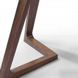 63" Clear and Brown Glass and Solid Wood Self-Storing Leaf Dining Table - Homeroots - Flyclothing LLC