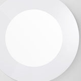 40" White Round Framed Accent Mirror - Homeroots - Flyclothing LLC