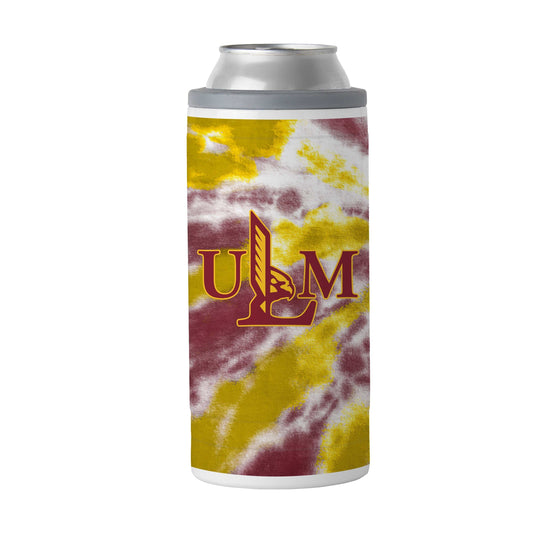 Louisiana Monroe 12oz Tie Dye Slim Can Coolie - Logo Brands - Flyclothing LLC
