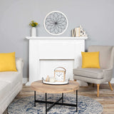 Distressed Chic Flower Metal And Wood Wall Decor - Homeroots - Flyclothing LLC