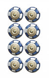 Charming Blue And Gold Set Of 8 Knobs - Homeroots - Flyclothing LLC