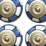 Charming Blue And Gold Set Of 8 Knobs - Homeroots - Flyclothing LLC