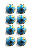 1.5" X 1.5" X 1.5" Blue Black And Yellow Knobs 8 Pack - Homeroots - Flyclothing LLC