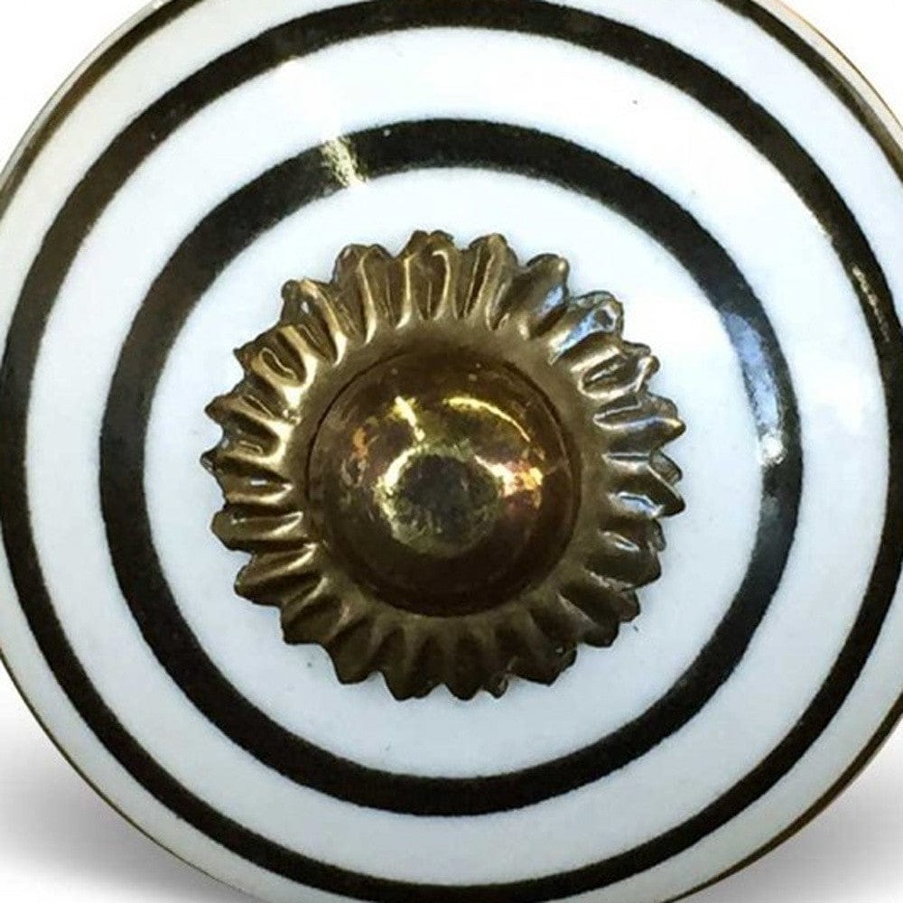 1.5" X 1.5" X 1.5" Hues Of Bronze White And Black Knobs 8 Pack - Homeroots - Flyclothing LLC