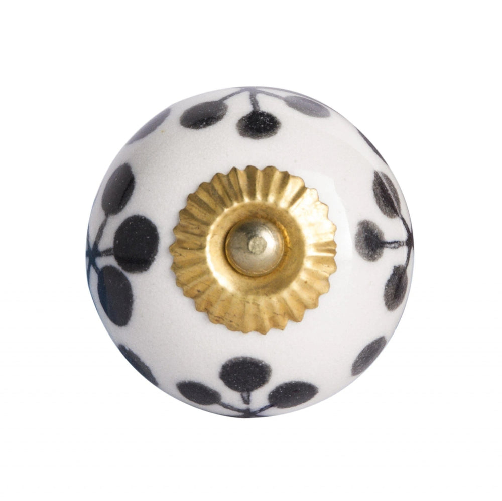 1.5" X 1.5" X 1.5" White Black And Yellow Knobs 12 Pack - Homeroots - Flyclothing LLC