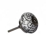 1.5" X 1.5" X 1.5" Black Gray And Silver Knobs 12 Pack - Homeroots - Flyclothing LLC
