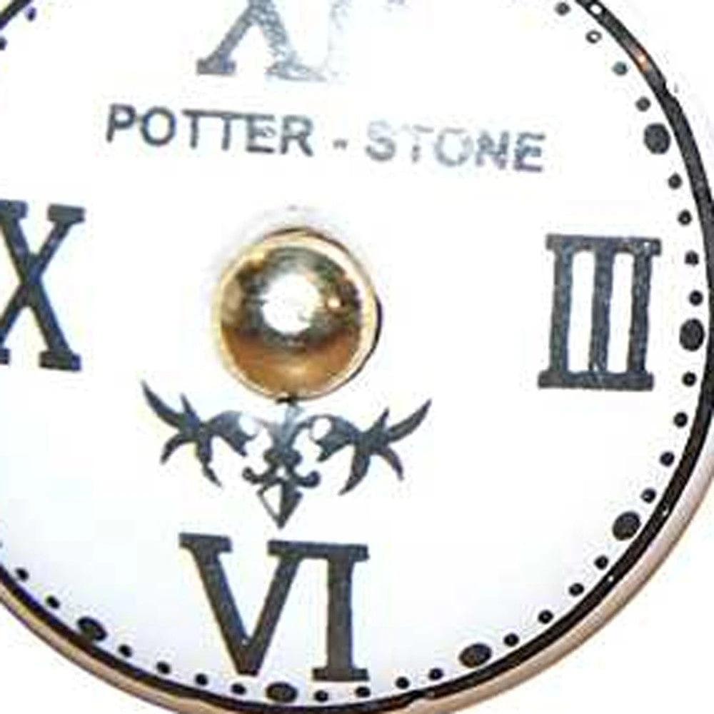 1.5" X 1.5" X 1.5" White Black And Gold Knobs 12 Pack - Homeroots - Flyclothing LLC