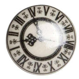 1.5" X 1.5" X 1.5" Cream Black And Gray Knobs 12 Pack - Homeroots - Flyclothing LLC