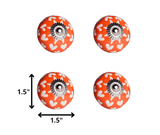 1.5" X 1.5" X 1.5" Hues Of Orange White And Silver Knobs 8 Pack - Homeroots - Flyclothing LLC
