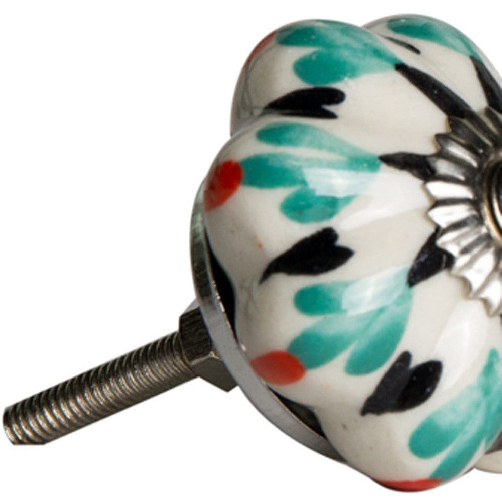 1.5" X 1.5" X 1.5" Hues Of White Green And Black Knobs 8 Pack - Homeroots - Flyclothing LLC