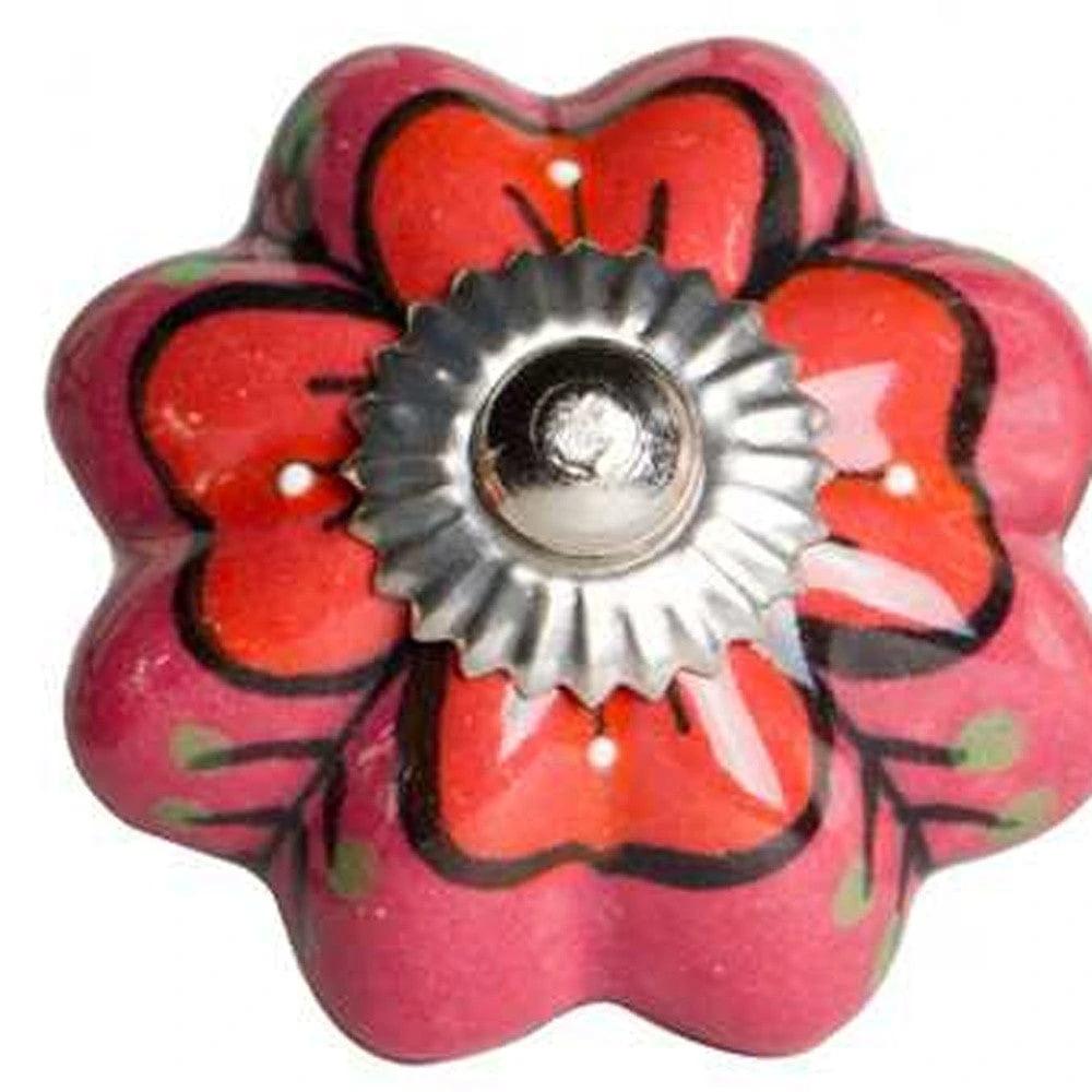 1.5" X 1.5" X 1.5" Pink Red And Green Knobs 12 Pack - Homeroots - Flyclothing LLC