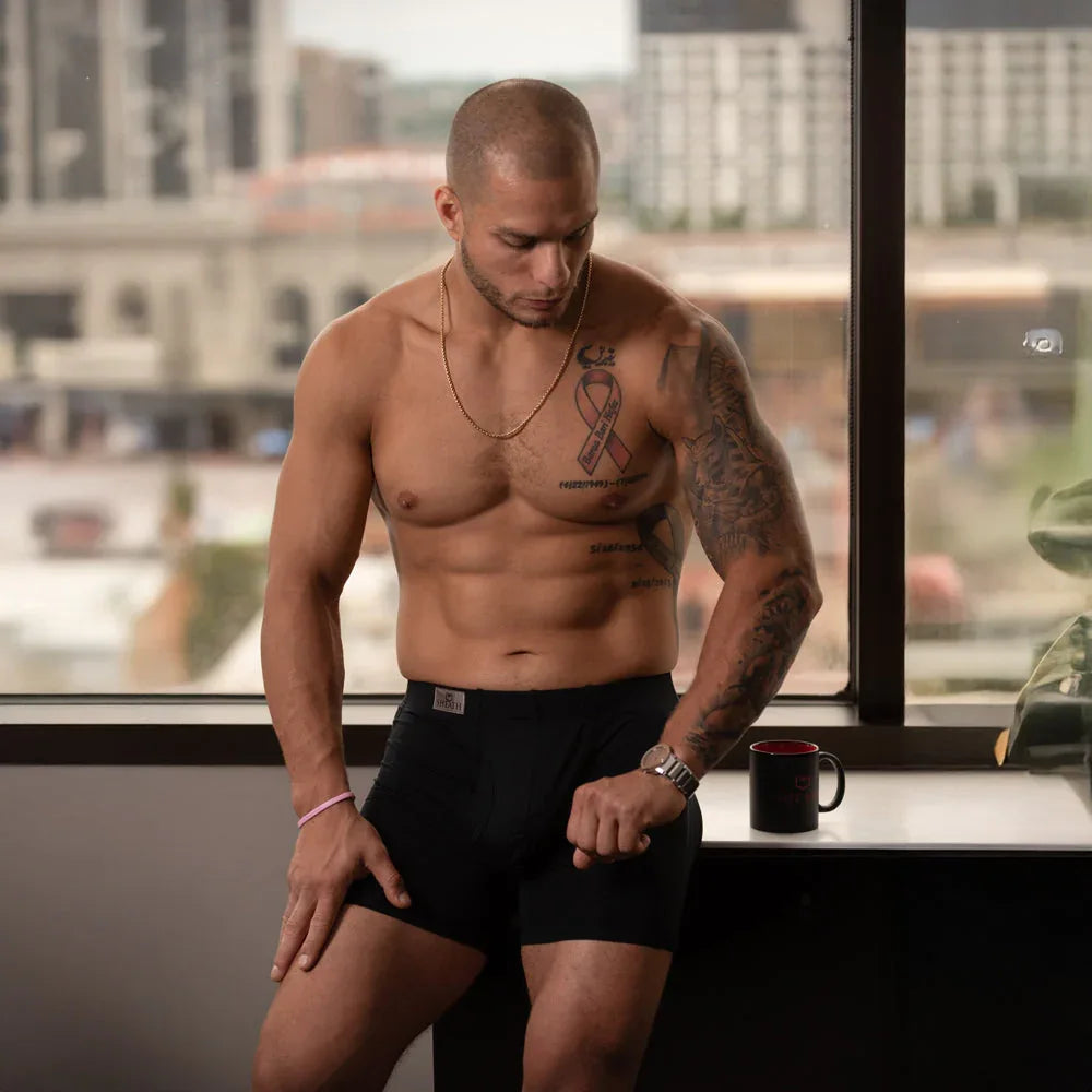 SHEATH 3.21 Men's Dual Pouch Boxer Brief - SHEATH UNDERWEAR - Flyclothing LLC