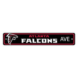 Atlanta Falcons Team Color Street Sign Décor 4in. X 24in. Lightweight - Atlanta Falcons - Flyclothing LLC