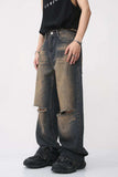 Distressed Wide Leg Jeans - Trendsi - Flyclothing LLC