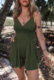 V-Neck Spaghetti Strap Romper - Trendsi - Flyclothing LLC