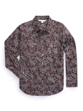 Women's Ely Walker Burgundy Paisley Print Western Snap Shirt - Ely Cattleman - Flyclothing LLC