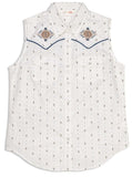 Women's Ely Cattleman Aztec Diamond Print Sleeveless Shirt - Ely Cattleman - Flyclothing LLC
