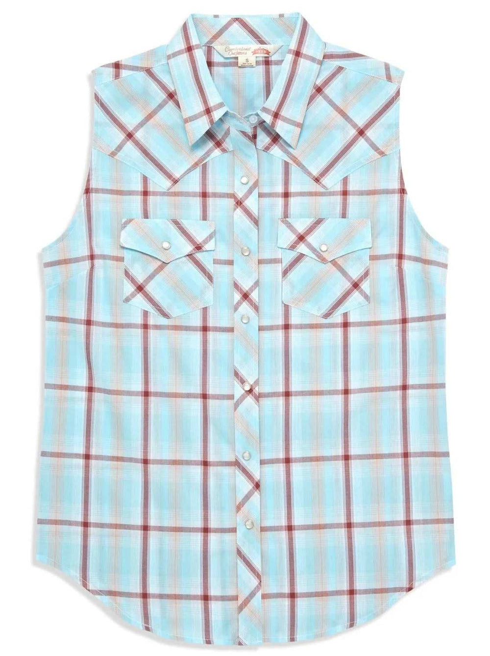 Women's Ely Cattleman Plaid Sleeveless Shirt - Ely Cattleman - Flyclothing LLC