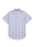 Women's Ely White Multi Stripe Short Sleeve Shirt - Ely Cattleman - Flyclothing LLC