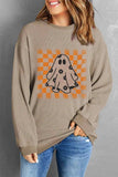 Ghost Round Neck Long Sleeve Sweatshirt - Trendsi - Flyclothing LLC