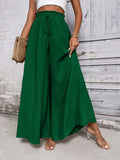 Tied High Waist Wide Leg Pants - Trendsi - Flyclothing LLC