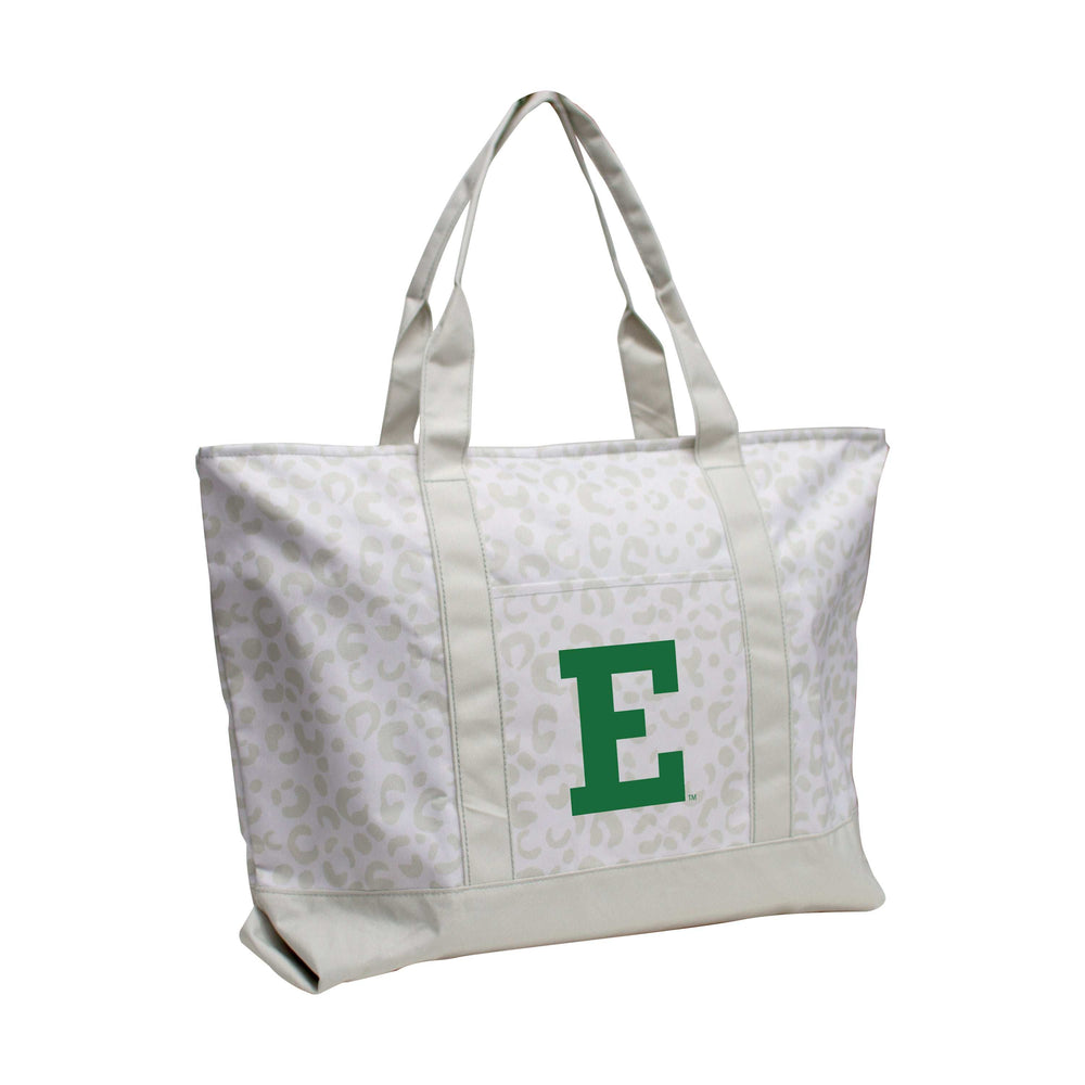 Eastern Michigan Leopard Pattern Tote - Logo Brands - Flyclothing LLC