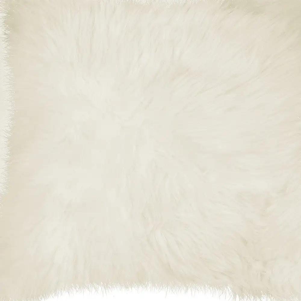 Set of Two 18" Natural Sheepskin Throw Pillows - Homeroots - Flyclothing LLC