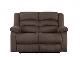 Three Piece Indoor Brown Microsuede Six Person Seating Set - Homeroots - Flyclothing LLC
