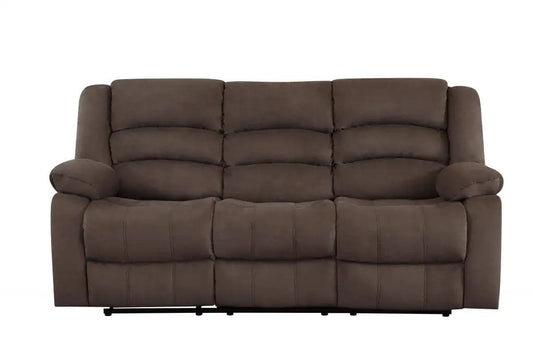 40" Contemporary Brown Fabric Sofa - Homeroots - Flyclothing LLC