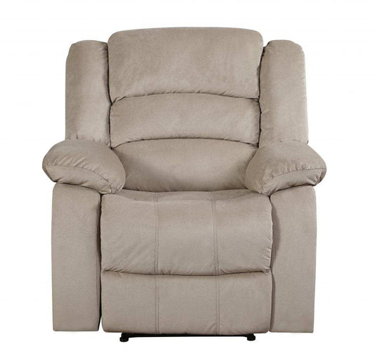 Three Piece Indoor Beige Microsuede Six Person Seating Set - Homeroots - Flyclothing LLC