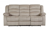 40" Contemporary Beige Fabric Sofa - Homeroots - Flyclothing LLC